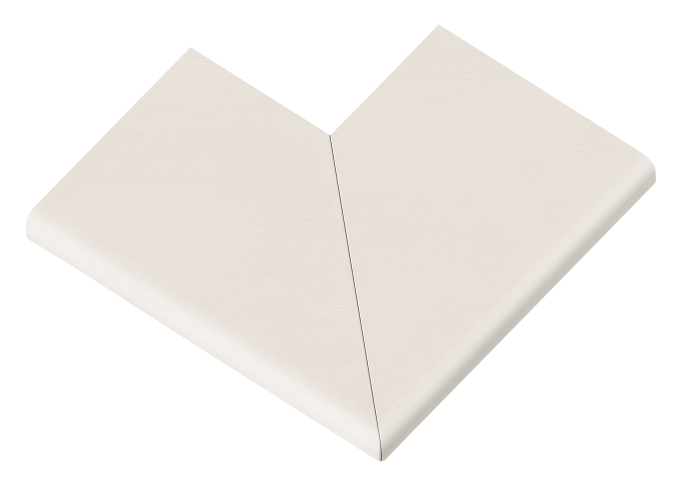 Aquitaine Element Außenecke 90° Weiß